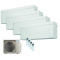 Daikin Set 4 Wandgeräte Stylish WiFi 2,0/2,5/3,4kW - FTXA20CW + FTXA25CW + 2 x FTXA35CW + 4MXM80A8