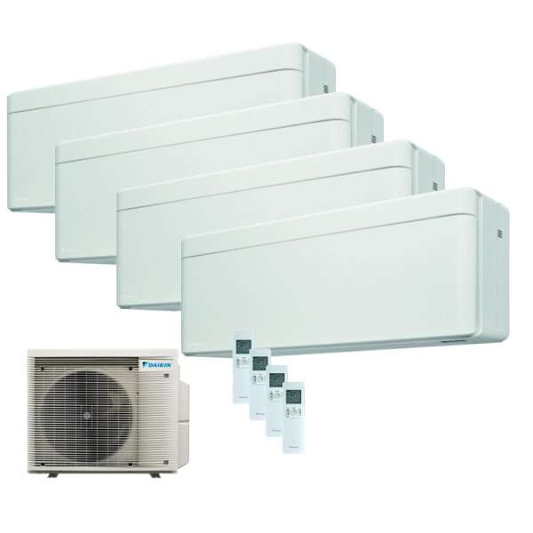 Daikin Set 4 Wandgeräte Stylish FTXA20CW + FTXA25CW + FTXA42CW + FTXA50CW + 4MXM80A9 Wifi