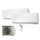 Daikin Set 2 Wandgeräte Perfera WiFi FTXM50A + 4MXM80A9 5,0 kW R32 Klimaanlage