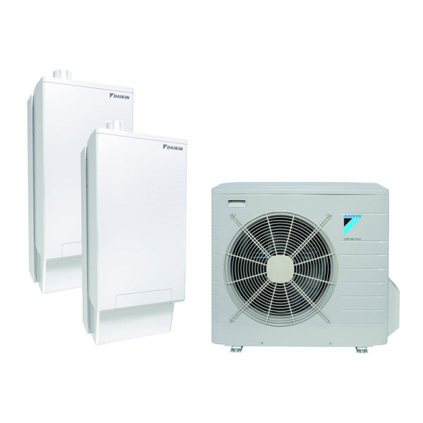 Daikin Altherma R Hybrid Wärmepumpen Set EVLQ08CV3 + EHYHBX08AV32 + EHYKOMB33AA2 8,0 kW