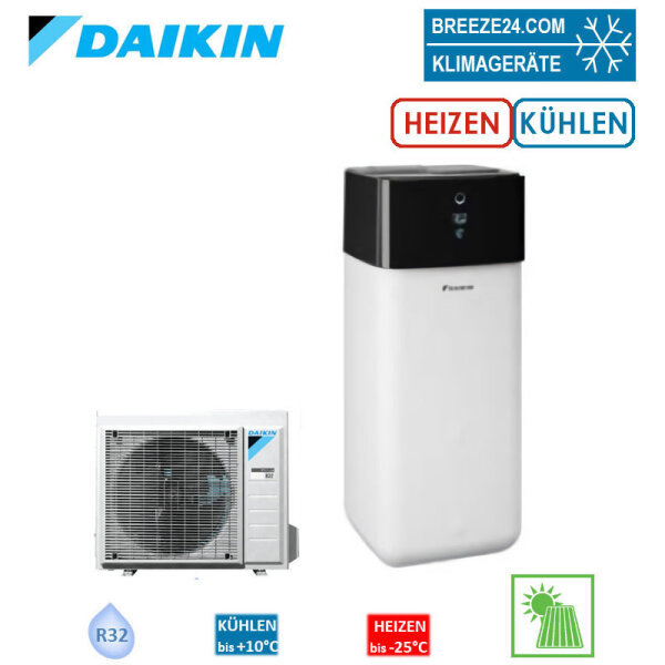 Daikin Altherma 3 R ECH2O Set ERGA06EVH + EHSXB08P30E Wärmepumpe + Hydrobox/Speicher 300L Bivalenz