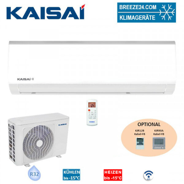 Kaisai Set Wandgerät Fly KWX-18HRGI-W und Außengerät KWX-18HRGO WiFi 5,3 kW Klimaanlage