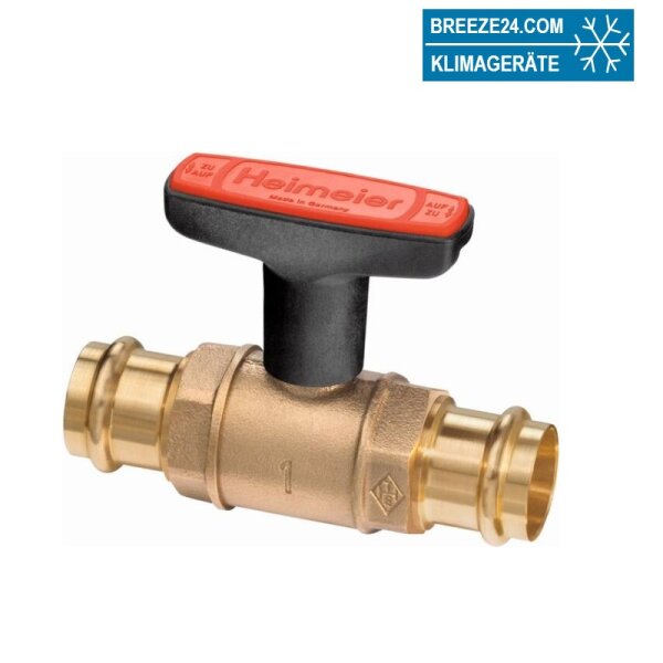 HEIMEIER Heizungskugelhahn Globo H Viega Pressanschluss 28 x 28,