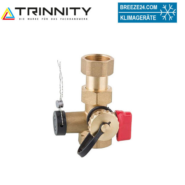 TRINNITY KV2020 Kappenventil 3/4" x 3/4" Messing mit KFE-Hahn