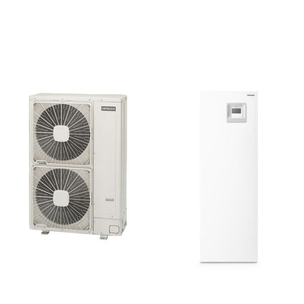 Hitachi Yutaki S Combi 16 kW RAS-6WHNPE + RWD-6.0NW1E-220S Wärmepumpe+Hydromodul/Speicher 220L 400V