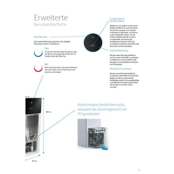 Daikin Altherma 3 Geo EGSAH10D9W Sole Wärmepumpe mit LAN Adapter + Warmwasserspeicher 180L 10,0kW