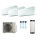 Daikin 4MWXM52A9 Multi+ Set 3 x  Emura Wandgeräte WiFi FTXJ20AW  + Warmwassertank 90L EKHWET90BV3