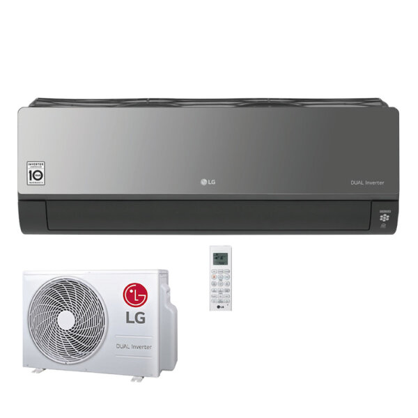 LG Set WiFi Wandgerät Artcool Energy 6,6 kW - AC24BK.NSK + AC24BK.U24 | Raumgröße 65 - 70 m² | R32