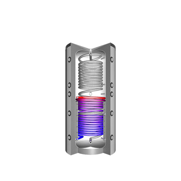 Juratherm EHS 550 - 500 L Hygiene-Schichtenkombispeicher mit Wärmetauscher für Trink+Heiszungswasser