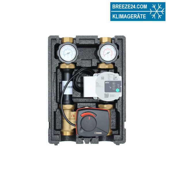 ECOMIX ENH001 Heizkreispumpengruppe+Drei-Wege-Mischer+ESBE ARA661 Stellmotor + Wilo Para STG 25/8-75