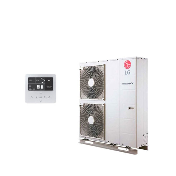 LG THERMA V HM143MR.U34 Kompakt Monoblock Wärmepumpe 14,0 kW zum Heizen + Kühlen 400 Volt