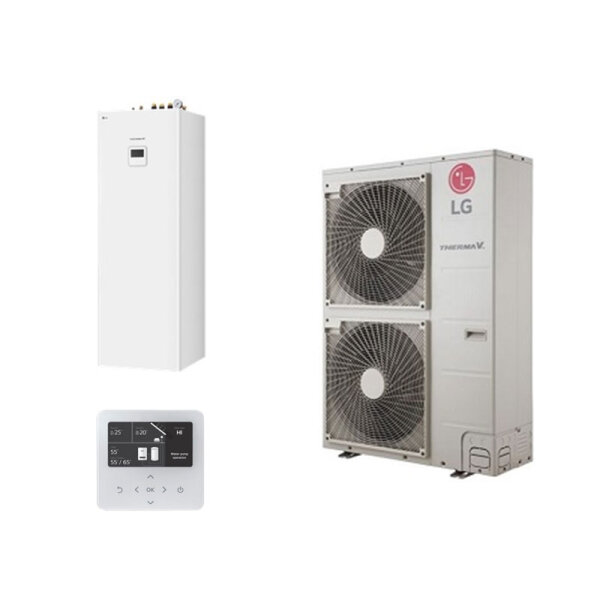 LG THERMA V Wärmepumpen Set HU161MRB.U30 + HN1616Y.NB1 Wärmepumpe + Hydromodul/Speicher 200 L 16 kW
