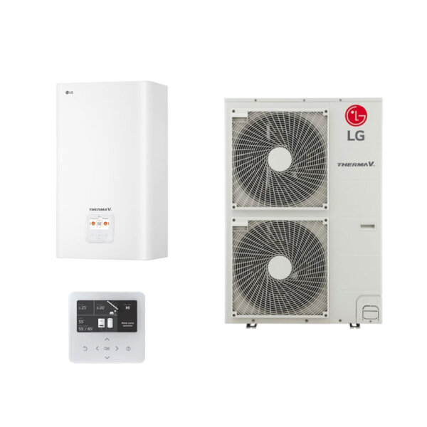 LG THERMA V Wärmepumpen Set HU141MA.U33 + HN1616M.NK5 Wärmepumpe + Hydromodul 14 kW 230 VAC