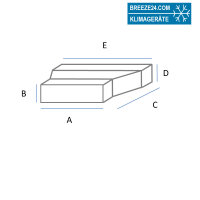 Penka Kanaladapter Anschluss eckig