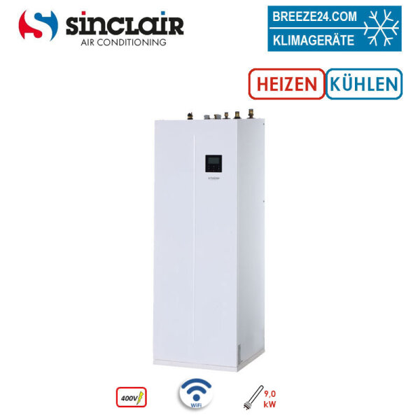 Sinclair S-THERM YUKON MSH-190TB-3/9 Hydrobox mit Warmwasserpeicher 190 L WiFi + 9 kW Heizstab 400V