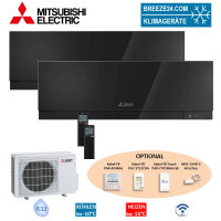 Mitsubishi Electric Set 2 Wandgeräte Premium 2,5 kW...