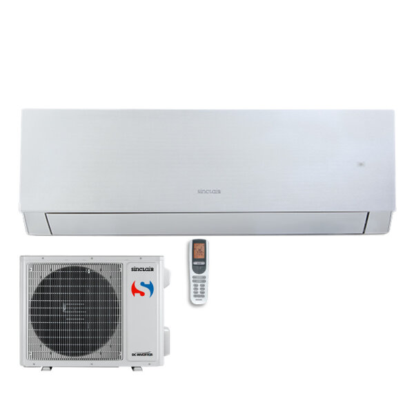 Sinclair Set Wandgerät MARVIN SIH-09BIMS + SOH-09BIM WiFi 2,7 kW silber Raumgröße 25 - 30 m² | R32