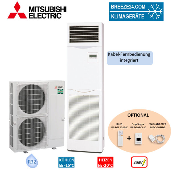 Mitsubishi Electric Set PSA-M125KA + PUZ-ZM125YDA Tower/Standgerät 12kW Raumgröße 120 - 130 m² 400V