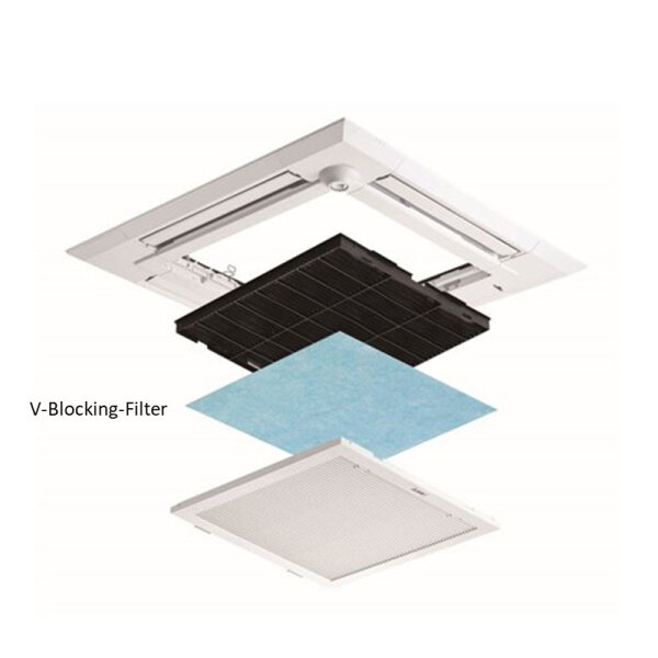 Mitsubishi Electric PAC-SK54KF-E V-Blocking-Filter (1 Stück) für SLZ-Deckenkassetten