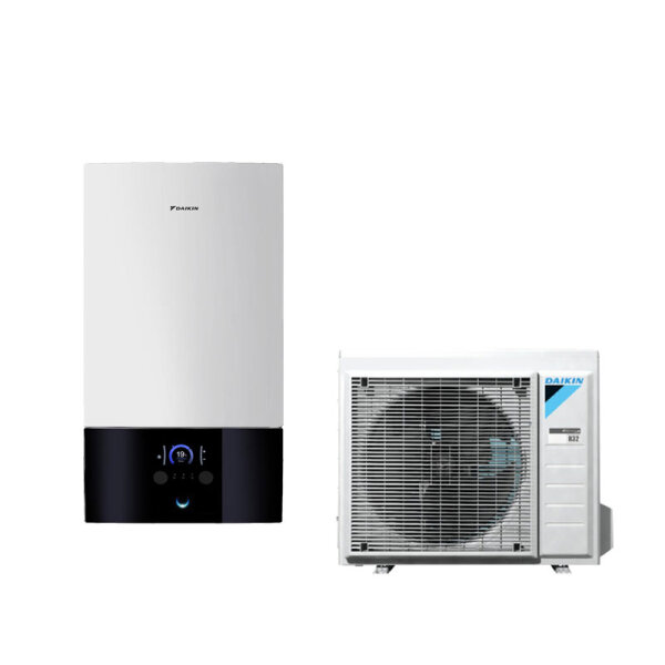 Daikin Altherma 3 R W Set ERGA08EVH7 + EHBH08E6V WiFi Wärmepumpe + Hydromodul 7,5kW mit Heizstab 6kW