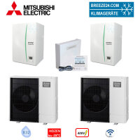 Mitsubishi Electric Wärmepumpen Kaskaden Set SZ...