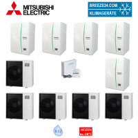 Mitsubishi Electric Wärmepumpen Kaskaden Set SZ 5.60...