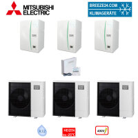 Mitsubishi Electric Wärmepumpen Kaskaden Set SP 3.80...