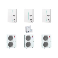 Mitsubishi Electric Wärmepumpen Kaskaden Set MZ...