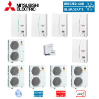 Mitsubishi Electric Wärmepumpen Kaskaden Set MZ...