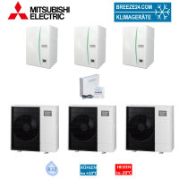 Mitsubishi Electric Wärmepumpen Kaskaden Set MP 3.60...