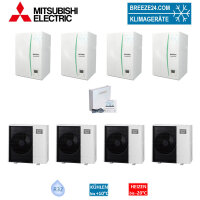 Mitsubishi Electric Wärmepumpen Kaskaden Set MP 4.60...