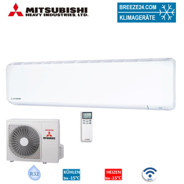 Mitsubishi Heavy Set SRK63ZR-WF + SRC63ZR-W Wandgerät 6,3 kW WiFi | Raumgröße 60 - 65 m² | R32