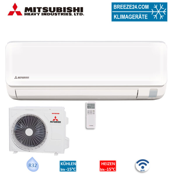 Mitsubishi Heavy Set SRK35ZTL-W + SRC35ZTL-W WiFi Kompakt-Wandgerät 3,5 kW | Raumgröße 35 - 40 m²