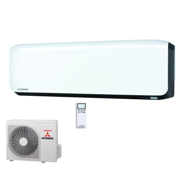 Mitsubishi Heavy Set SRK20ZS-WFB + SRC20ZS-W Wandgerät Schwarz/Weiss 2,0kW WiFi Raumgröße 20 - 25 m²