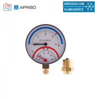 AFRISO Thermo-Manometer TM 80 20/120C 0/4bar 1/2 radial...