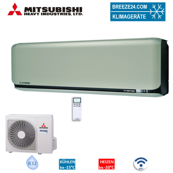 Mitsubishi Heavy Set SRK50ZSX-WFT + SRC50ZSX-W3 Wandgerät Titan 5,0 kW WiFi Raumgröße 50 - 55 m² R32