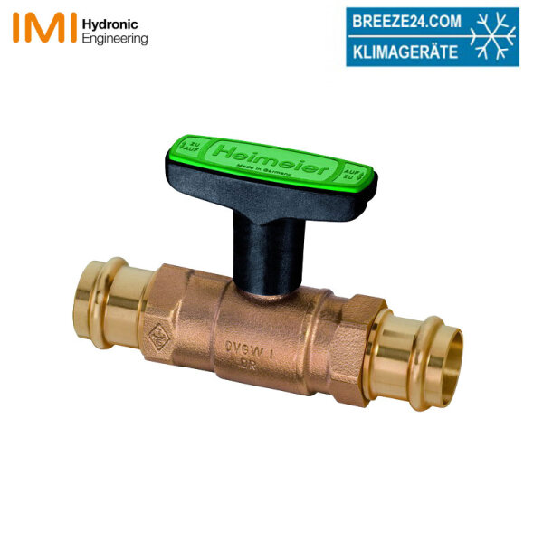 Heimeier Trinkwasser Kugelhahn GLOBODP20 Viega Pressanschluss 22 mm x 22 mm DN 20