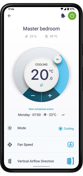Daikin Set FTXTA30CB + RXTA30C2V1B Stylish Wandgerät schwarz Cold Region 3,0 kW WiFi Hyper Heating
