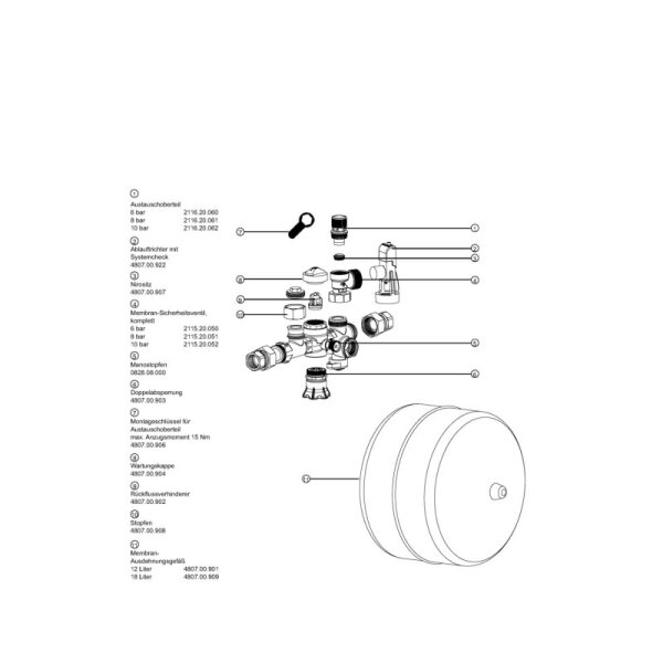 SYR Sicherheitscenter 4807 DN 20 mindestens 12 Liter MAG SCS2012