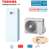 Toshiba Wärmepumpen Set ESTIA HWT-401HW-E +...