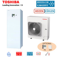 Toshiba Wärmepumpen Set ESTIA HWT-801HW-E +...