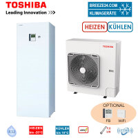 Toshiba Wärmepumpen Set ESTIA HWT-801HW-E +...