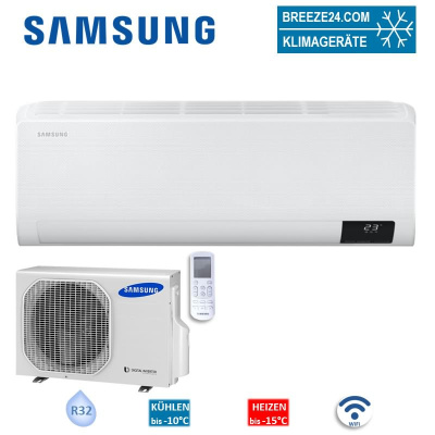 Samsung Set AR60F24C1AWNEU + AR60F24C1AWXEU WiFi Wandgerät Wind-Free Comfort 6,5 kW | Raum 65 - 70 m²
