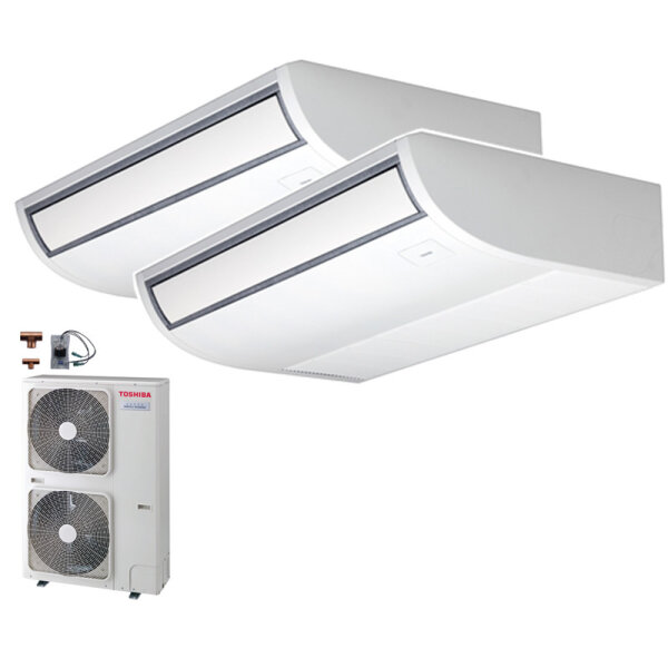 Toshiba Set 2 x RAV-HM561CTP-E + RAV-GP1101AT-E Deckenunterbaugeräte 5,0 kW -  R32 Klimaanlage