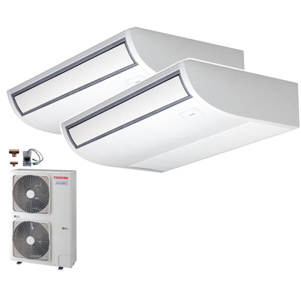 Toshiba Set 2 x RAV-HM801CTP-E + RAV-GP1401AT-E Deckenunterbaugeräte 6,9 kW -  R32 Klimaanlage