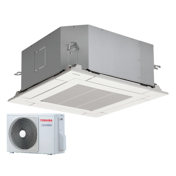 Toshiba Set RAV-HM301MUT-E + RBC-UM21PG(W)E + RAV-GM302ATP-E 4-Wege-Deckenkassette 2,5 kW  R32