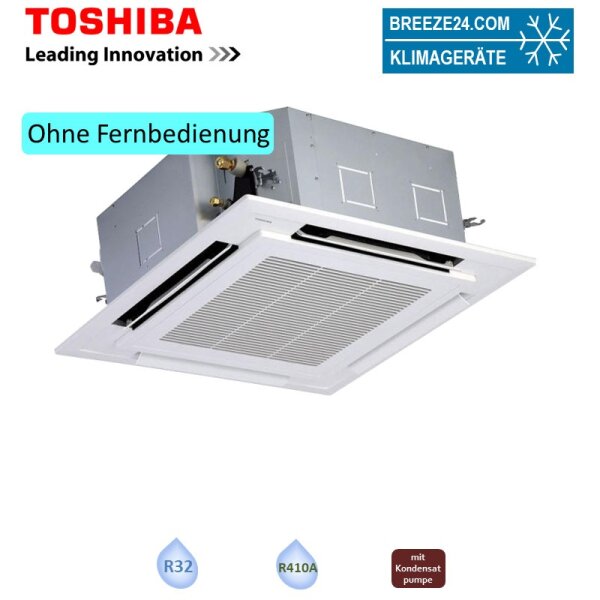 Toshiba RAV-HM1101UTP-E + Blende RBC-U31PGP(W)-E 4-Wege-Deckenkassette (Simultan)10,0 kW