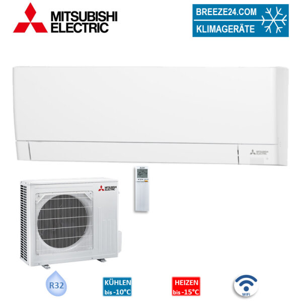 Mitsubishi Electric Set Wandgerät WiFi MSZ-AY50VGKP + MUZ-AY50VG 5,0 kW Raumgröße 50 - 55 m² | R32