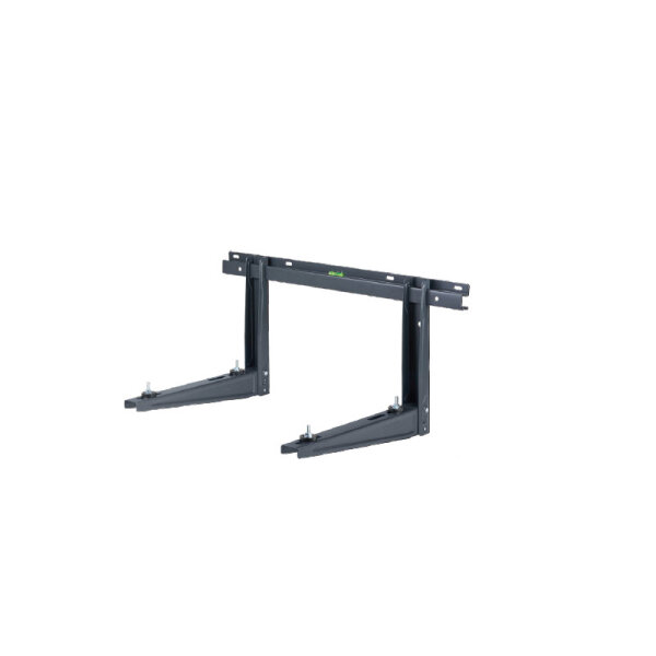 Wandkonsole in schwarz Länge 550 mm | bis 140 kg für Klimaanlagen und Wärmepumpen Außengeräte WK10