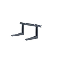 Wandkonsole in schwarz Länge 550 mm | bis 140 kg...